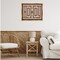 Stupell Industries Mosaic Style Howdy in Brown Floating Frame By Lettered and Lined